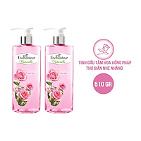 Combo 2 Sữa tắm chứa tinh dầu hoa hồng Enchanteur Naturelle Rose 510gr/Chai