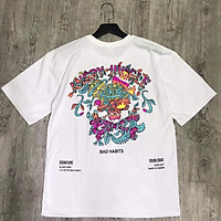 Áo thun unisex tay lỡ form rộng BAD HABITS ANGRY JUNGLE TEE || Hany Shop
