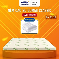 Nệm cao su Gummi Classic hương vanila, 100% cao su thiên nhiên, đạt tiêu chuẩn Quatest an toàn về sức khoẻ, không gây hầm bí