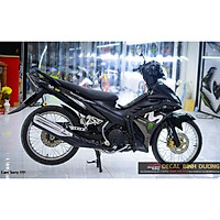 Tem Xe Dành Cho Exciter 135 Movistar Đen Trắng Đơn Giản