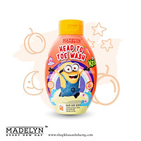 Tắm Gội Toàn Thân Hương Đào Tươi Dành Cho Trẻ Em - MADELYN MINION KIDS HEAD TO TOE WASH PEACH 250ml