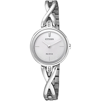 Đồng Hồ Nữ Citizen Đính Đá Swarovski Dây Thép Không Gỉ EX1420-84A - Mặt Trắng