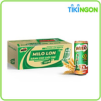 Sữa Lúa Mạch Nestlé MILO Lon Thùng 24 Lon x 240 ml (4x6x240ml)