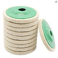Set 10 Đĩa Len Nỉ 4 Inch 100mm Chuyên Dụng Đánh Bóng