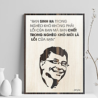 ️️Tranh Cổ Động Tinh Thần Làm Việc TBIG047 cho công ty doanh nghiệp "bạn sinh ra trong nghèo khó không phải lỗi của bạn mà bạn ra đi trong nghèo khó mới là lỗi của bạn"
