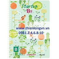 Sổ lò xo đơn B5 - 200 trang; Klong 952