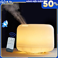 Máy Khuếch Tán Tinh Dầu Siêu Âm Loại Lớn có Đèn LED đổi màu Và Remote Điều Khiển Cao Cấp