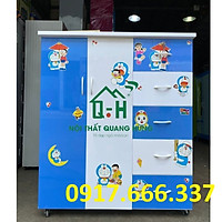 Tủ Nhựa Đài Loan 2 Cánh 5 Hộc 125x106x45CM Đựng Quần Áo, Đồ Dùng cho Gia Đình Cao cấp - Sang Trọng