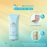 Kem chống nắng dạng gel dịu nhẹ cho da nhạy cảm và trẻ em Anessa Perfect UV Sunscreen Mild Gel SPF 35 PA+++ 90g