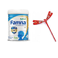 Sữa Famna step 4 (trẻ lớn hơn 24 tháng) 850g của Nutifood Thụy Điển - Đề kháng khoẻ, tiêu hoá tốt, bé cao lớn và thông minh - Tặng chú chuồn chuồn tre dễ thương
