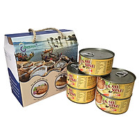 Thùng (06 hộp) Cá Mè Vinh kho lạt (210gr) - Antesco - Cá kho đóng hộp 210 gram, thực phẩm đóng hộp ăn liền (Đặc sản miền tây)