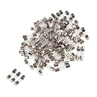 100pcs Quick Blow Glass Tube Fuse Assorted Kit Amp 250V 5x20mm