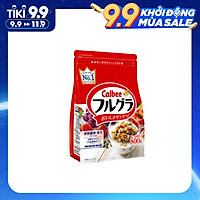 Ngũ cốc Calbee vị Trái cây gói đỏ 800gr (Trái cây & các loại Hạt)