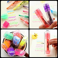 Bút đánh dấu Highlight nhiều màu đa năng - Bút lông ghi chú cao cấp.