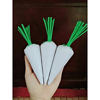 Đồ dùng mầm non giá rẻ- cà rốt, củ cải- Đồ dùng mầm non bằng nỉ-Củ quả nỉ- Đồ chơi bằng vải nỉ