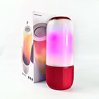 Loa bluetooth cầm tay nghe nhạc không dây GUTEK Pulse 3 hiệu ứng led nháy theo nhạc, âm thanh chân thực, bass siêu trầm ấm, hỗ trợ kết nối AUX 3.5mm, USB, thẻ nhớ TF, nhiều màu sắc - Hàng chính hãng