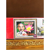 Tranh Đính Đá BÁC HỒ (ĐÁ ABC CAO CẤP). Kích Thước: 70cm x 58cm