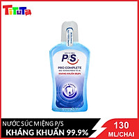 Nước súc miệng P/S Pro Complete kháng khuẩn 99.9% size 130ml