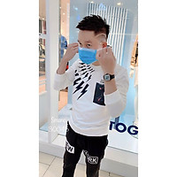 ÁO THUN NAM CỔ TRÒN DÀI TAY IN HÌNH CỰC CHẤT MẪU MỚI THỜI TRANG CAO CẤP YN003