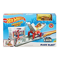 Đồ Chơi Bộ Hot Wheels trạm xăng nổ tung FJN36/FJN34