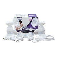 Máy hút sữa điện đôi Biohealth IE - Sử dụng pin sạc, có chế độ massage và 3 chế độ hút