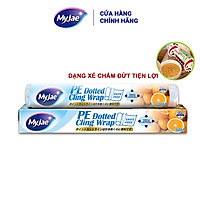 Màng bọc thực phẩm PE MyJae Đài Loan 30cmx50m dạng xé chấm đứt bảo quản thực phẩm an toàn tiện lợi