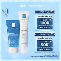 Combo Kem Dưỡng Giảm Mụn, Ngừa Vết Thâm, Se Nhỏ Lỗ Chân Lông La Roche-Posay Effaclar Duo+ M694050 (40ml) + Gel Rửa Mặt Dành Cho Da Dầu Nhạy Cảm La Roche-Posay Effaclar Purifying Foaming Gel 100771312 (50ml)