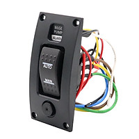 New 3-Way Bilge Pump Switch Panel Automatic-Off-Manual 12v 24v with Alarm