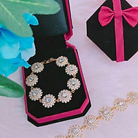 Lắc tay bông mạ vàng 18 k