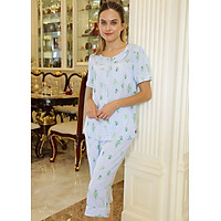 Đồ mặc nhà Bộ lửng nữ ngắn tay Tvm Luxury Homewear B489