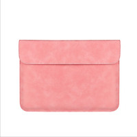 Retro Style Laptop Sleeve Bag PU Leather Cover Tablet iPad Slim Case for Macbook Air Pro 13 14 15 inch