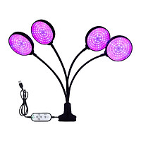 Sunlike LED Grow Light with Blue Red Light Auto On/Off 4/8/12H Timer 5 Brightness Leves Waterproof Clip Plant Growing