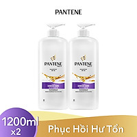 Combo 2 Dầu Gội Pantene Phục Hồi Chăm Sóc Hư Tổn (1200g x 2)