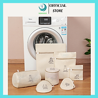 Bộ 7 túi lưới giặt đồ cao cấp, mẫu mới, nhiều size- Túi giặt đa năng loại tốt, túi lưới giặt đồ bảo vệ quần, áo, đồ lót, tất vớ không bị rách 7 size khác nhau