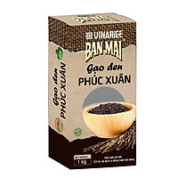 Gạo Lứt Đen Phúc Xuân Ban Mai 1Kg - Cơm mềm dẻo, tốt cho tim mạch và tiểu đường, ngăn ngừa mỡ máu
