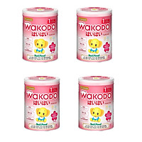 Bộ 4 Lon Sữa Bột Wakodo HaiHai Số 1 - 830g