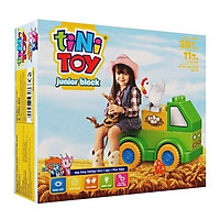 Đồ chơi lắp ráp Junior Block Little hen truck tiNiToy