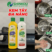 Chai Tẩy Rửa Xoong Nồi Đa Năng Hương Chanh Làm Sạch Kim Loại Và Gạch Men, Đồ Bếp, Dầu Mỡ ( 400ml/chai )