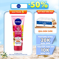 Serum Dưỡng Thể Sáng Da & Làm Mờ Vết Thâm Hiệu Quả Trong 7 Ngày Nivea 10 Super Vitamins & Skin Food 180ml (93765)