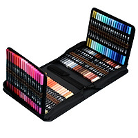 Dual Tip Brush Pens 120 Colors Art Markers Set with Brush and Fine Tips Colored Pen for Children Adults Artists Drawing