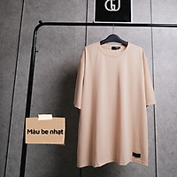 Áo Thun Trơn Nam Nữ Form Rộng Màu Đen Trắng Unisex Chất Mát Cao Cấp Không Xù Nhão GUF
