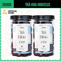[200GR] Bộ 2 Trà Hoa Hibiscus Toro Nguyên Chất 100% | 100GR/Hũ | TORO FARM