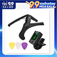 Bộ Dụng Cụ Điều Chỉnh Đàn Guitar (Màn Hình LCD 3 Gảy Đàn 1 Capo)