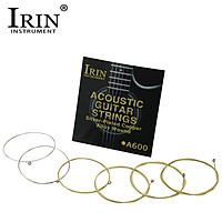 IRIN A600 Acoustic Folk Guitar Strings Set Stainless Steel Wire Core Copper Alloy Wound, 6pcs/ Pack (.012-.053)