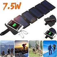 7.5W Portable Solar Panel Charger USB Battery Charger For Phone MP3/MP4/PDA