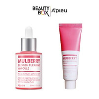 Bộ Sản Phẩm Dưỡng Da A'Pieu Mulberry Blemish Clearing Ampoule 50ml+ 22ml