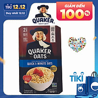 Yến Mạch Quaker Oats 1 Minute dạng hạt cán vỡ 4.52kg