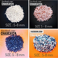 Sỏi nhiều màu size 5-8 mm trang trí hồ cá, chậu cây cảnh, terrarium, cây hoa kiểng, sen đá, xương rồng