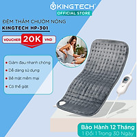 Đệm Chườm Nóng Cao Cấp KingTech - Túi Chườm Bụng Nguyệt San - Trị Liệu Giảm Đau Nhức Cho Cổ, Vai, Lưng - Tấm Sưởi Siêu Mềm Massage Điều Chỉnh Với 3 Mức Nhiệt - Quà Tặng Sức Sức Khoẻ Cho Người Thân
