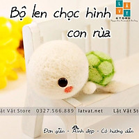 Bộ kit len chọc Tiểu Quy - Bé Rùa bé nhỏ cute phô mai que - Needle felting turtle cho người mới bắt đầu